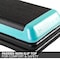 The Step Health Club Size Platform With four 4 Original Risers - Teal F1010W - alternate 2